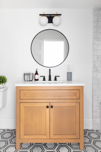 Custom Vanity Installation in Mansfield